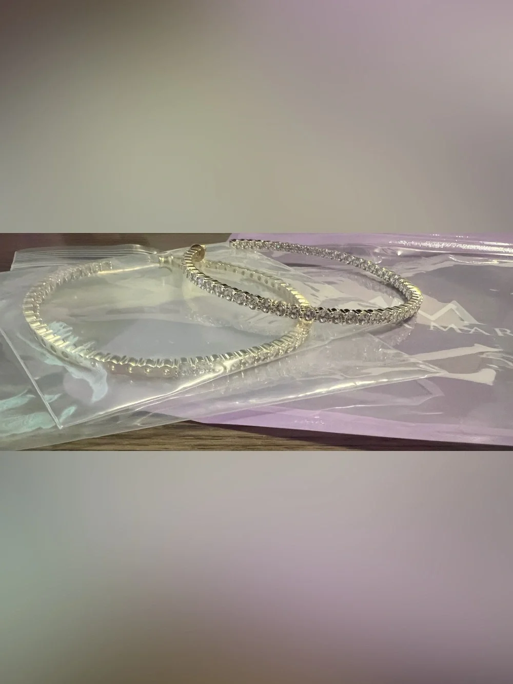 Melinda Maria 3 inch Heiress Hoops-Brand New